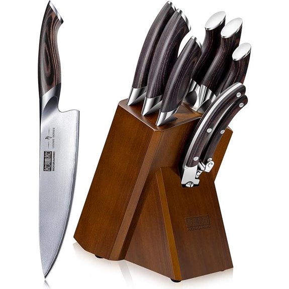 HOSHANHO 8-Piece High Carbon Kitchen Knife Set