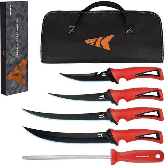 KastKing Intimidator Bait & Fillet Knives with Case