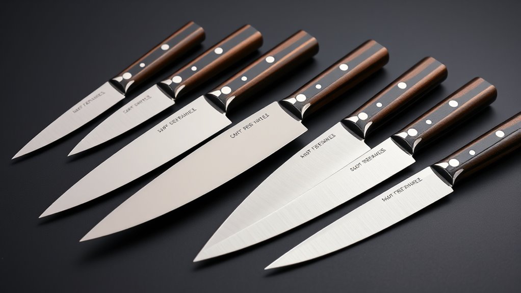 luxury chef knife selection
