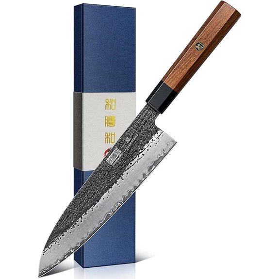 HOSHANHO 8-Inch Chef Knife with Rosewood Handle