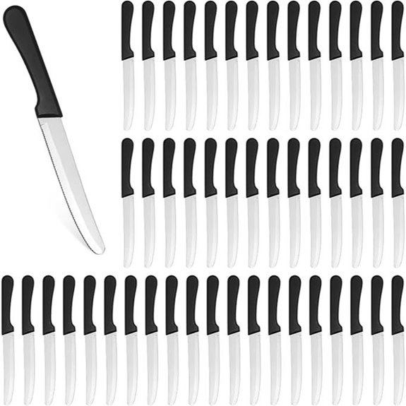 Geelin 50 Pcs 8.5-Inch Serrated Steak Knives