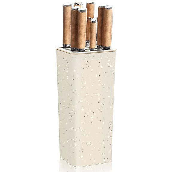 Newe Knife Block Holder Space-Saving Detachable Wavy Slots