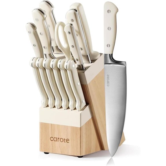 Carote 14-Piece Stainless Steel Knife Set