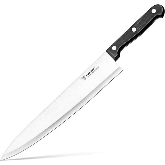 10-Inch Chef Knife with Razor-Sharp Steel Blade