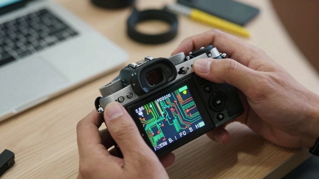 adjust mesh tension and exposure