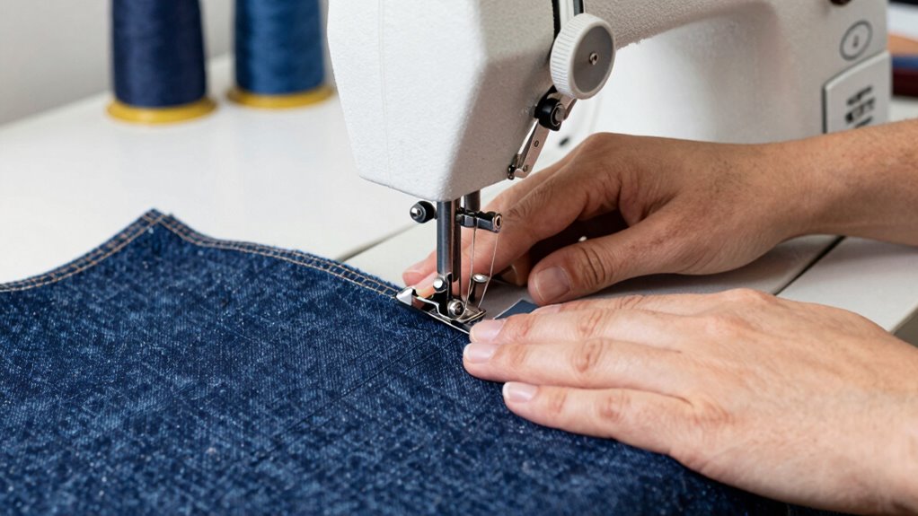 adjust stitch length and needle