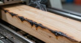 cnc burning wood causes