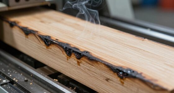 cnc burning wood causes