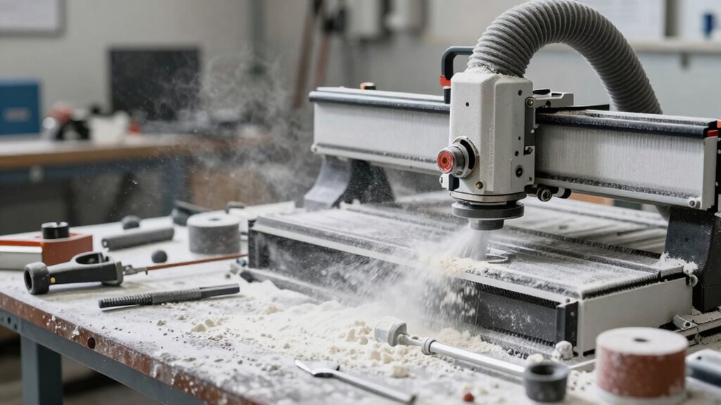 improper dust collection setup