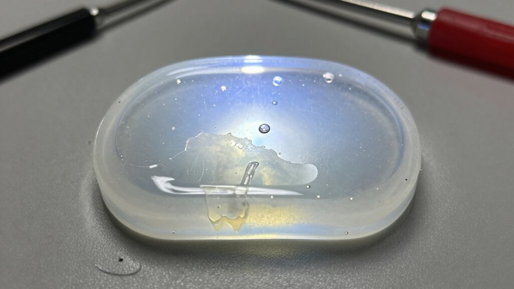 incomplete curing process