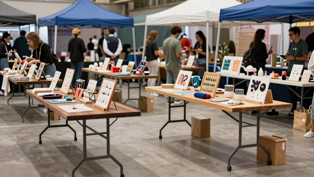 key craft fair table factors