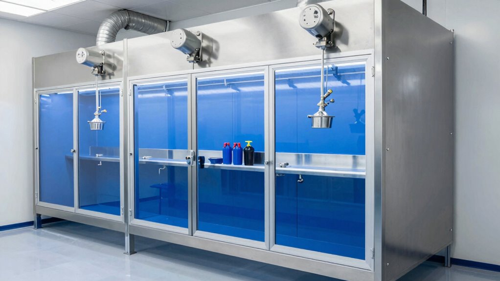 key glaze spray booth features