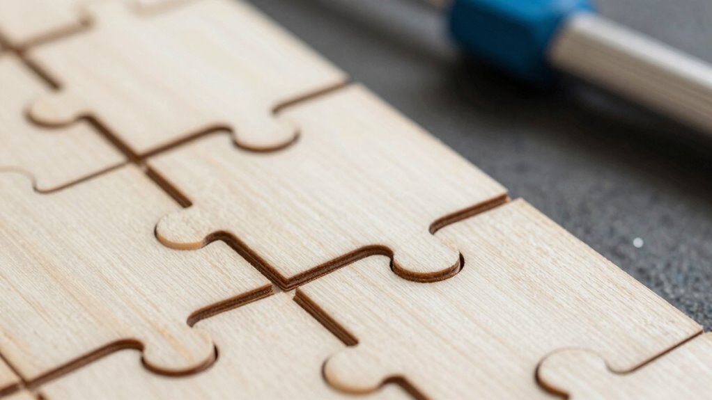 laser cut precision adjustment