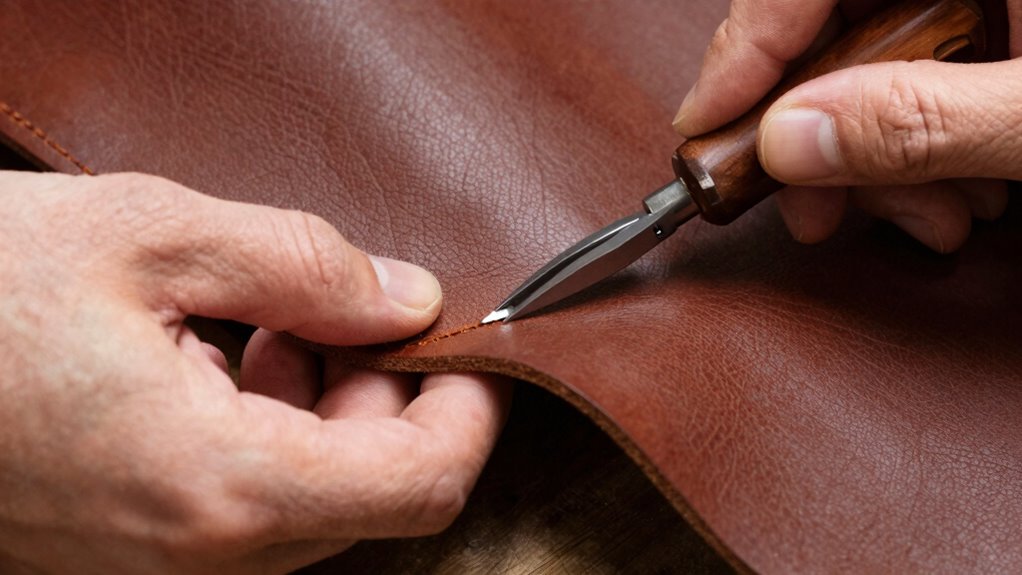 leather thickness adjustment technique