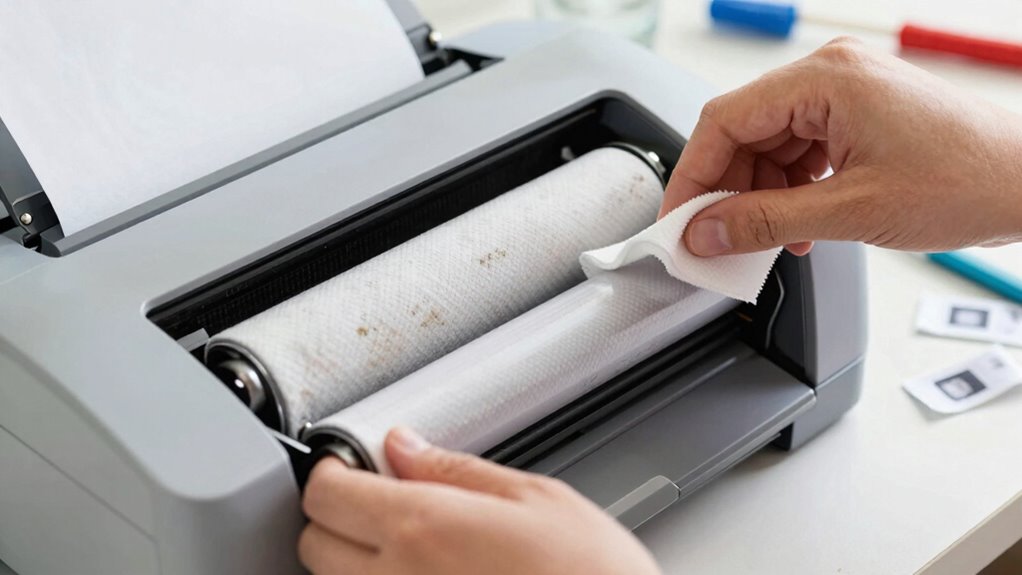 perform routine printer maintenance