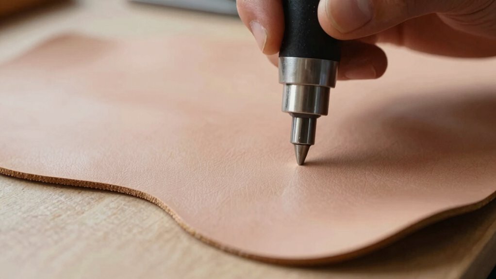 precise waste free leather cutting