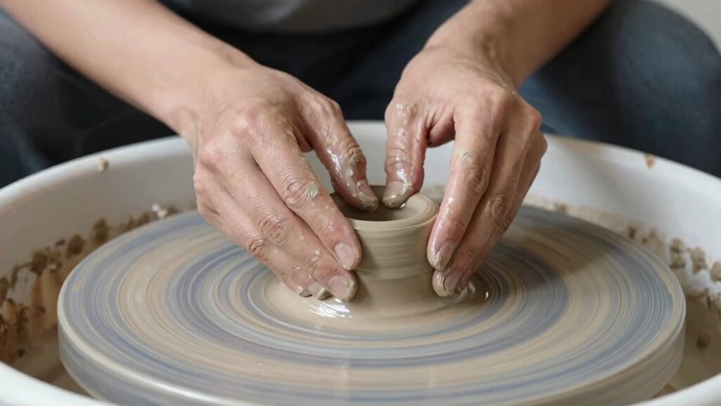 prepare clay and wheel