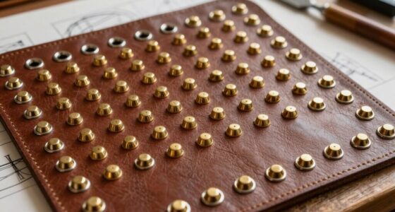 proper rivet and grommet alignment