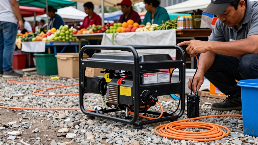 safe generator setup and maintenance