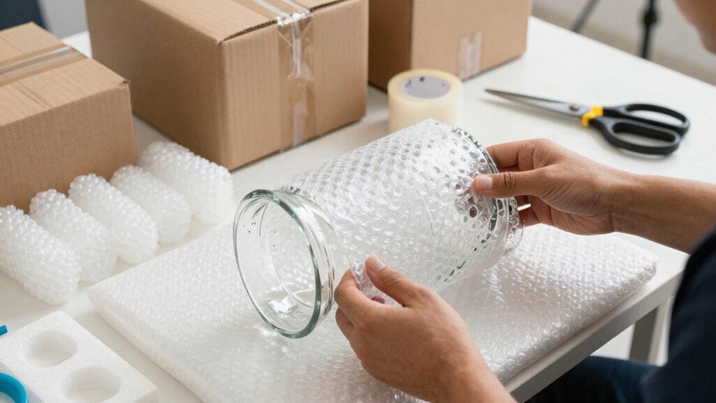 secure fragile items carefully