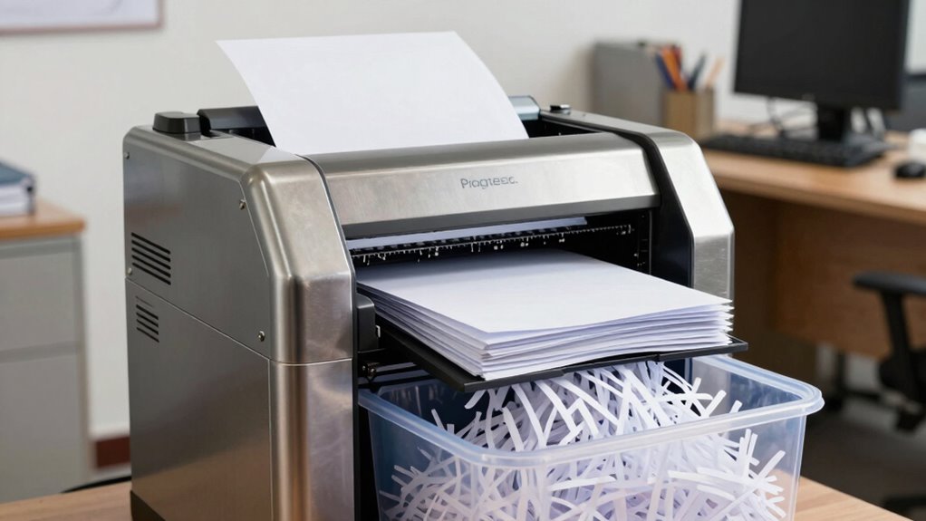 shredder capacity and security