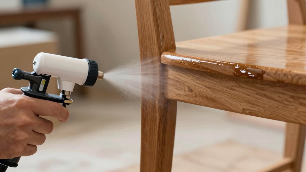 smooth furniture spray finish