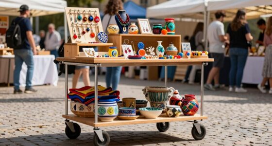 top craft fair rolling carts