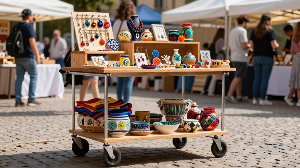 top craft fair rolling carts