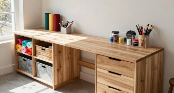 top craft tables with storage