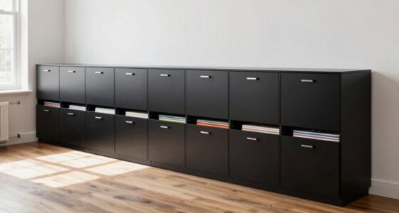 top flat artwork storage cabinets