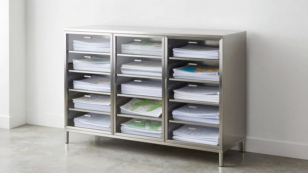 top heavy duty map cabinets