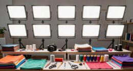top led craft room lighting