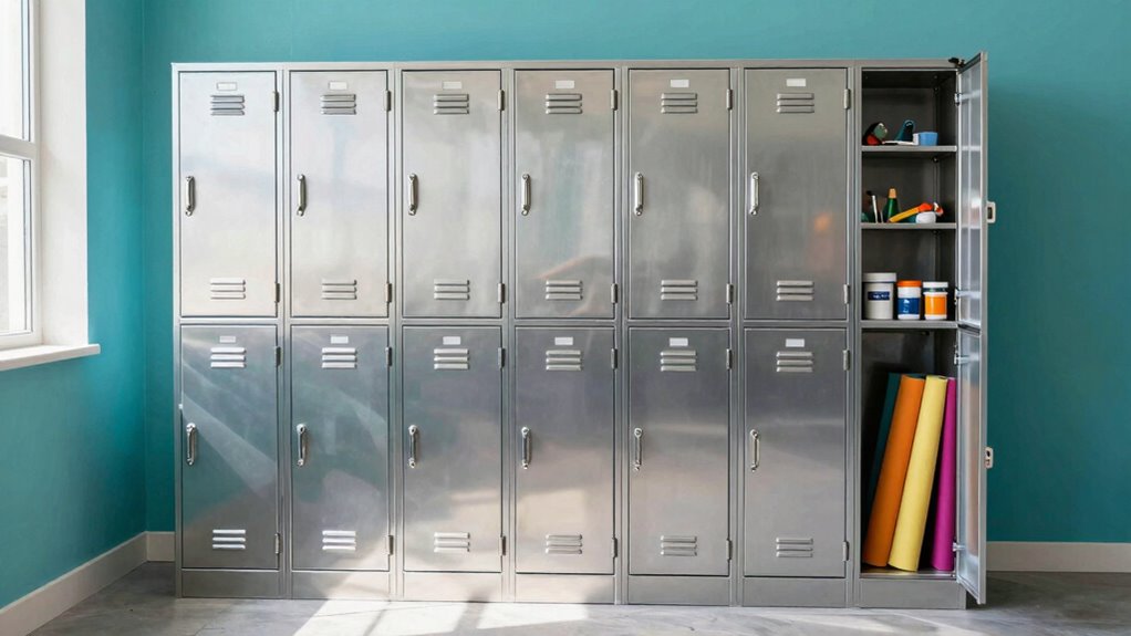 top metal craft room lockers