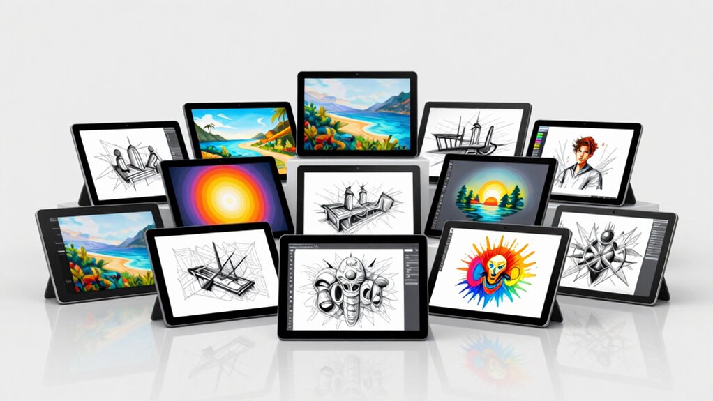 top screen drawing tablets