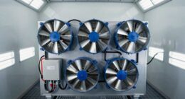 top spray booth ventilation fans