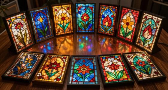top stained glass light tables