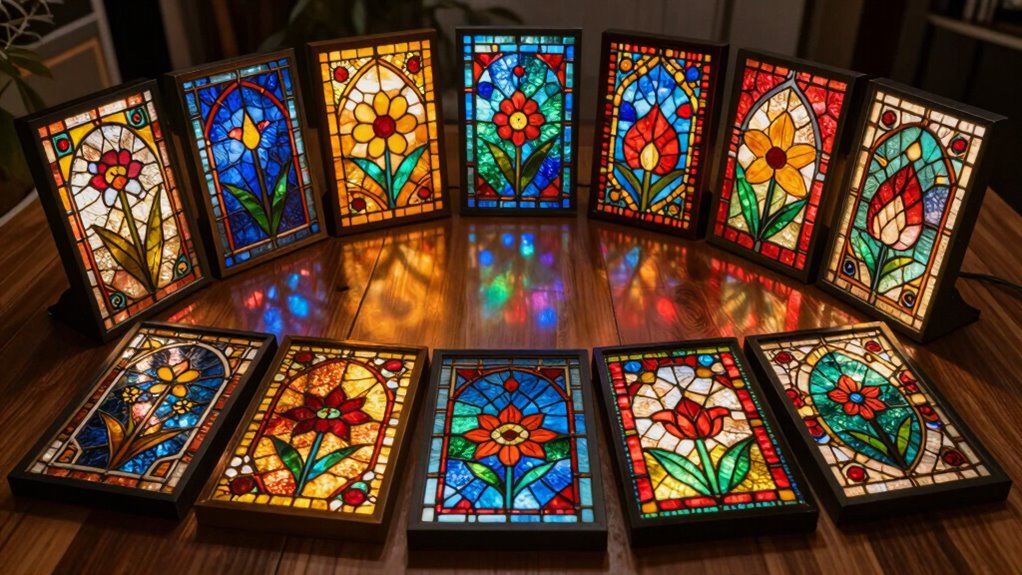 top stained glass light tables