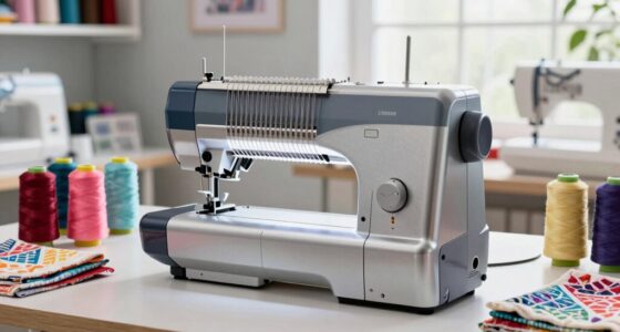 top wide throat quilting machines