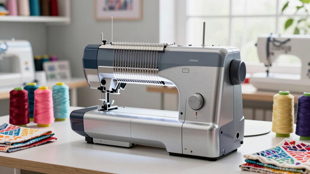 top wide throat quilting machines