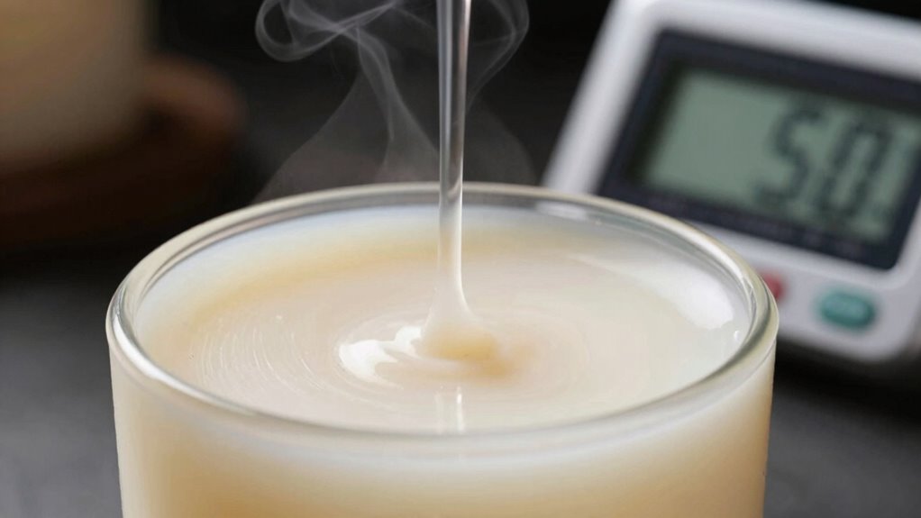 wax temperature affects candle quality