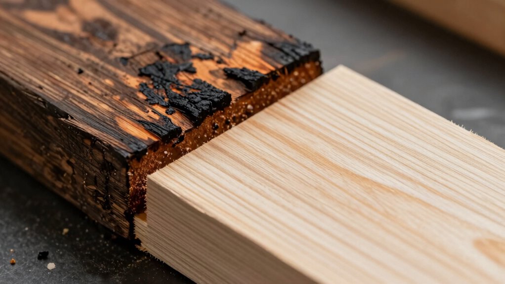 wood laser charring causes