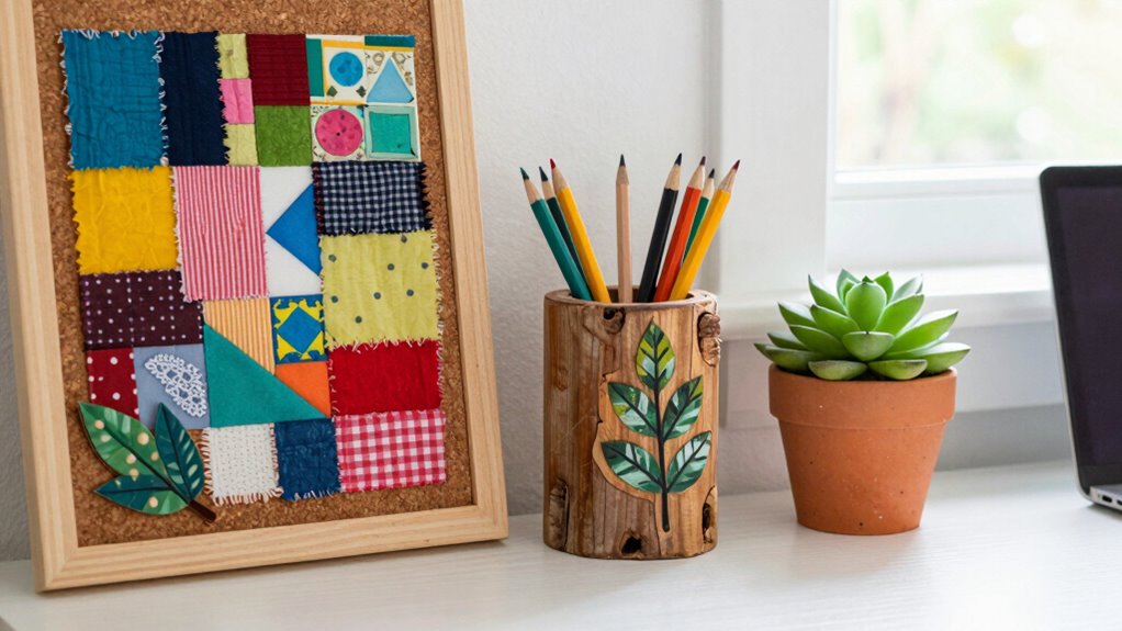 affordable diy desk decor