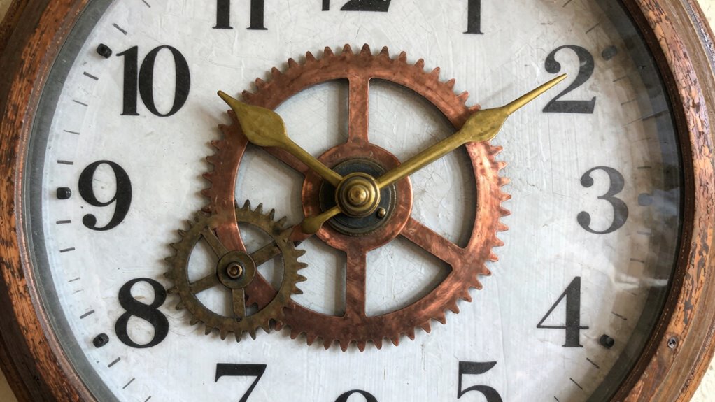 antique parts handcrafted clock