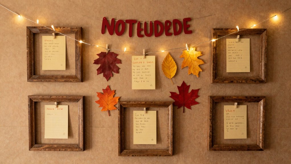 autumn themed community gratitude display