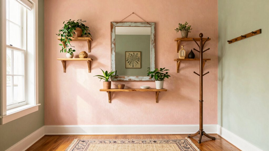 bright colorful textured entrance