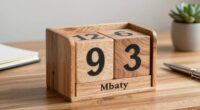 build a wooden desk calendar