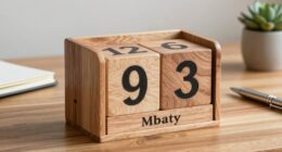 build a wooden desk calendar
