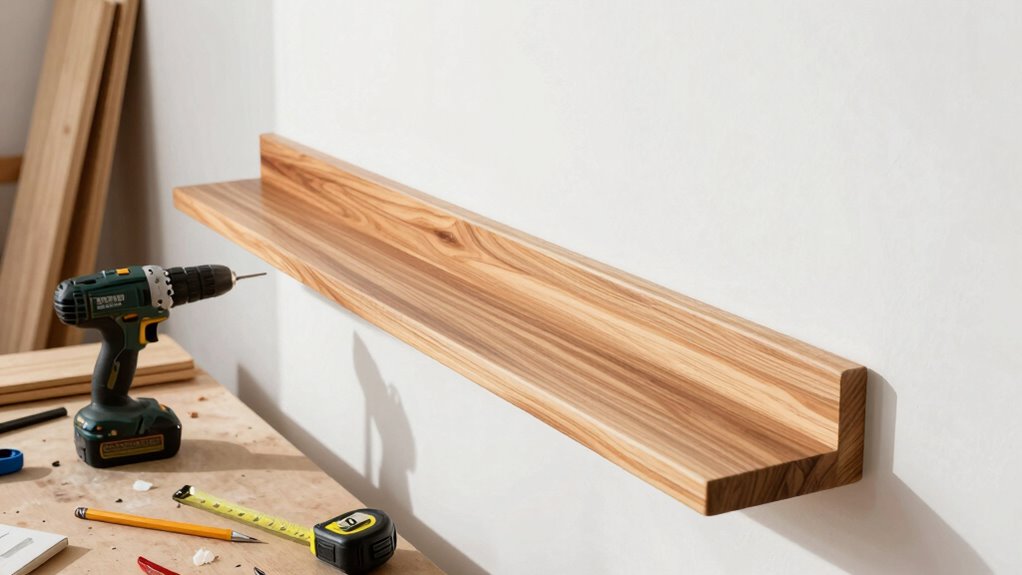 build a wooden photo ledge