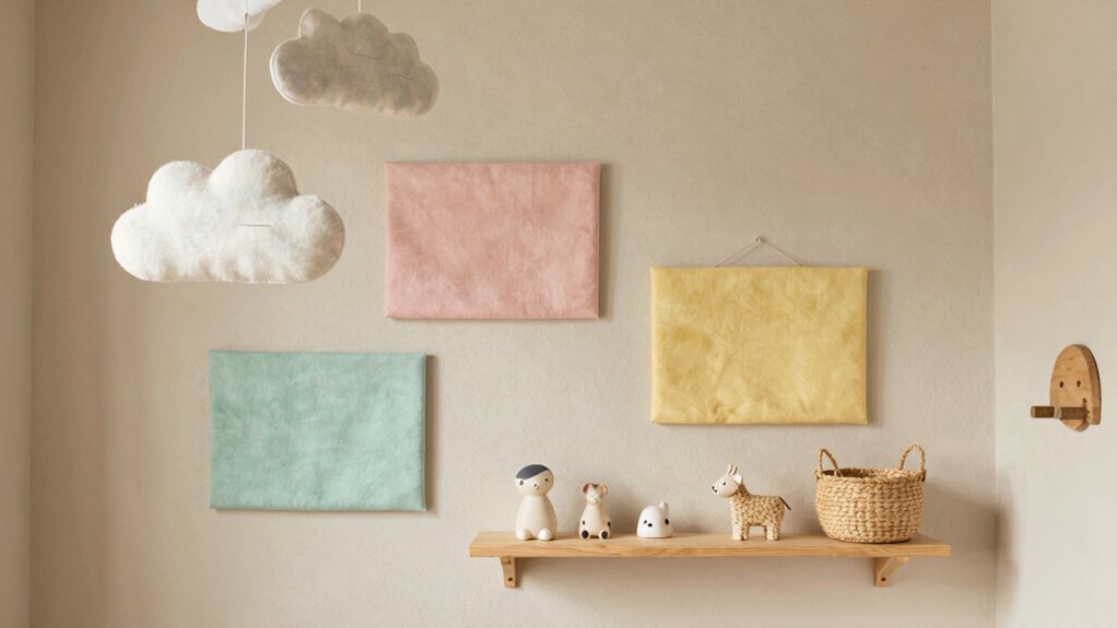 calm muted nursery decor