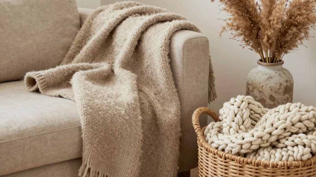 cozy elegant textural balance